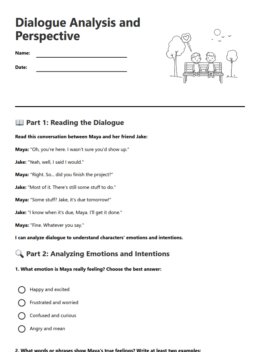 Dialogue Analysis and Perspective
