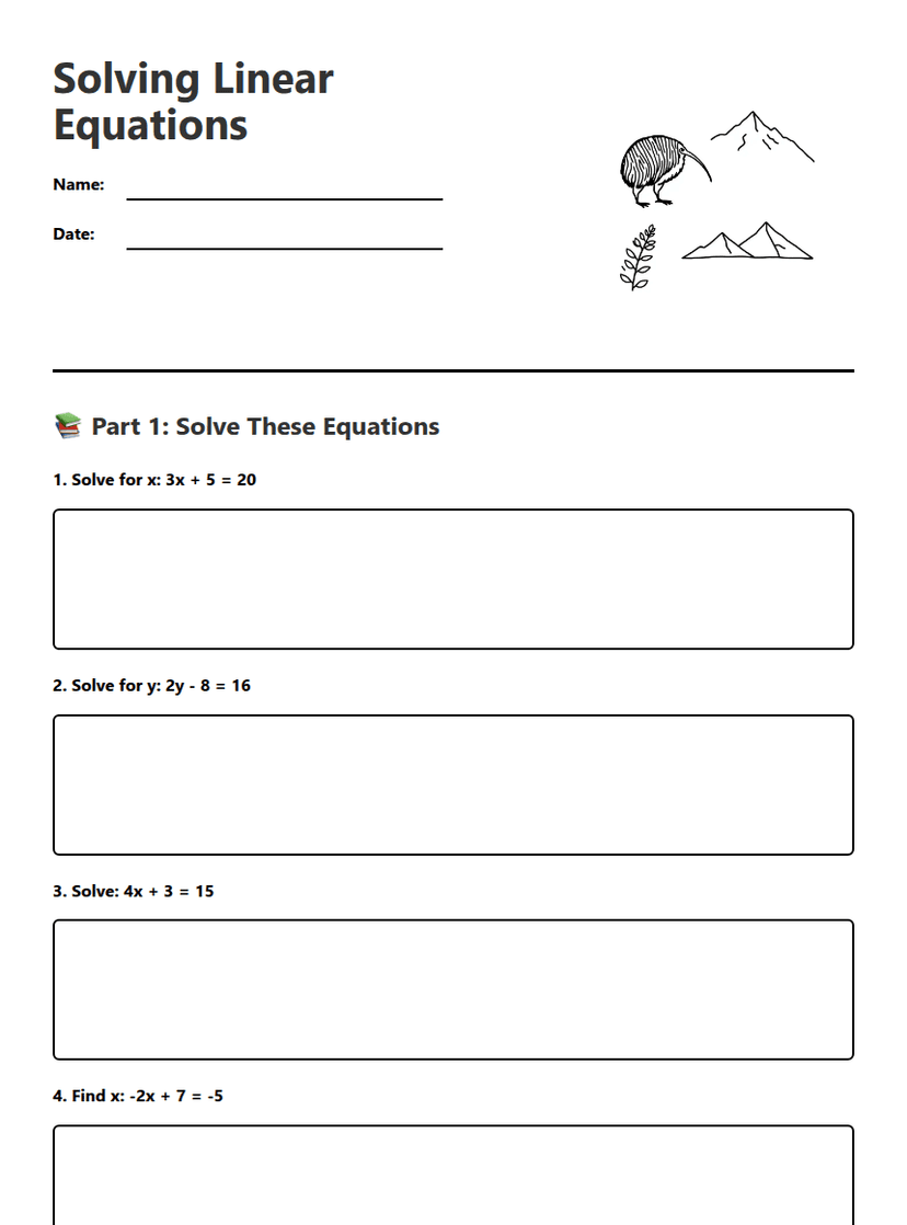 Solving Linear Equations