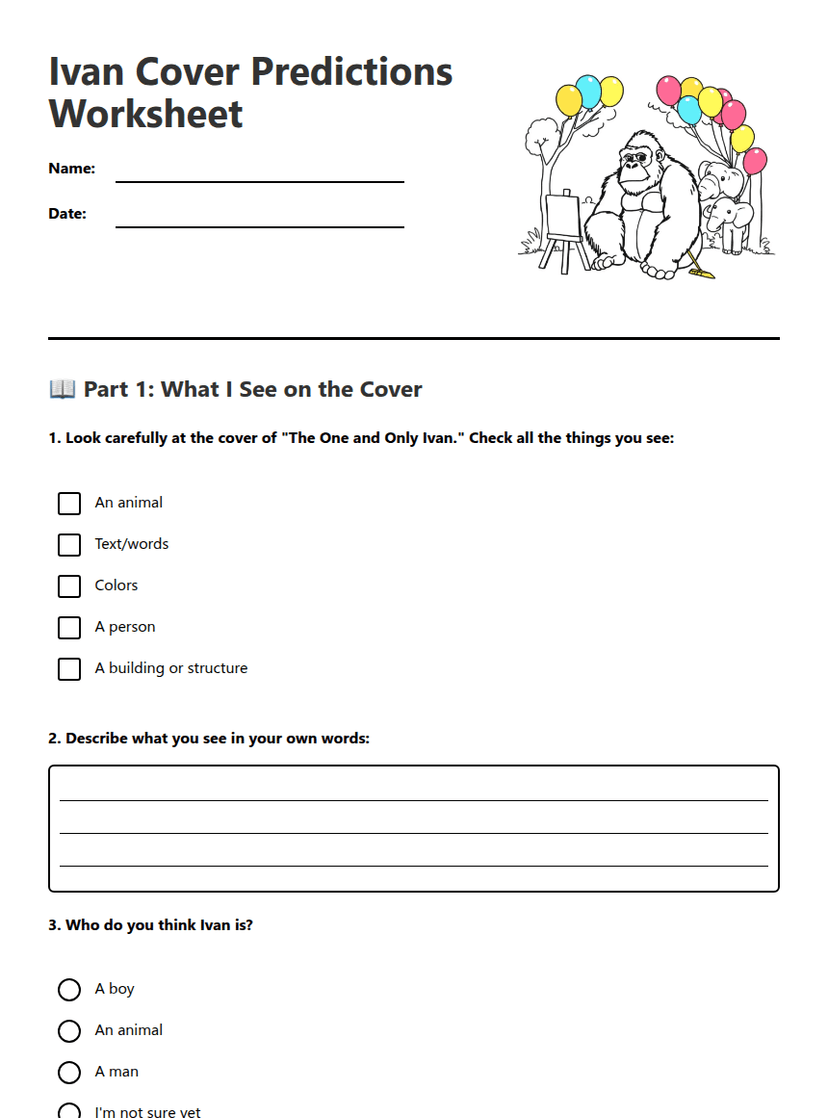 Ivan Cover Predictions Worksheet