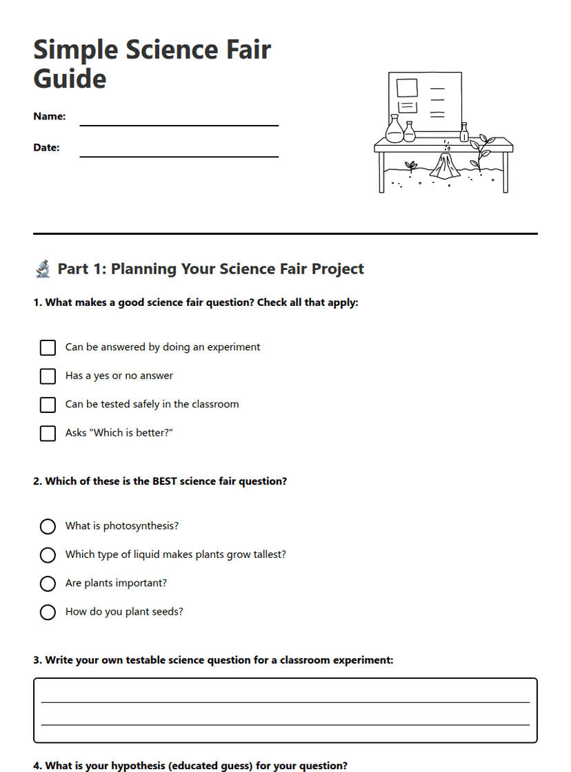 Simple Science Fair Guide