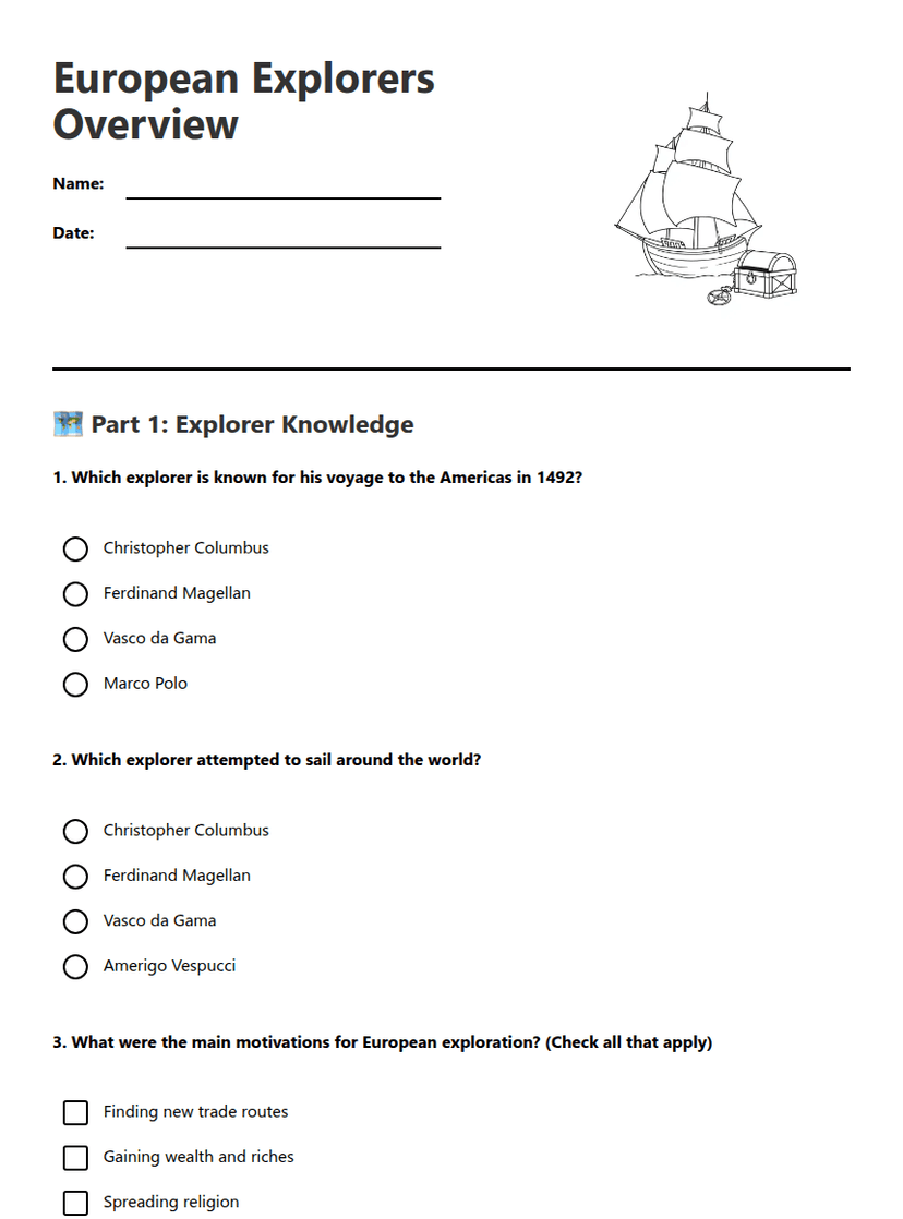 European Explorers Overview