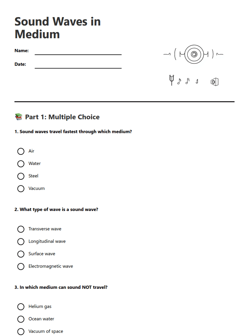 Sound Waves in Medium