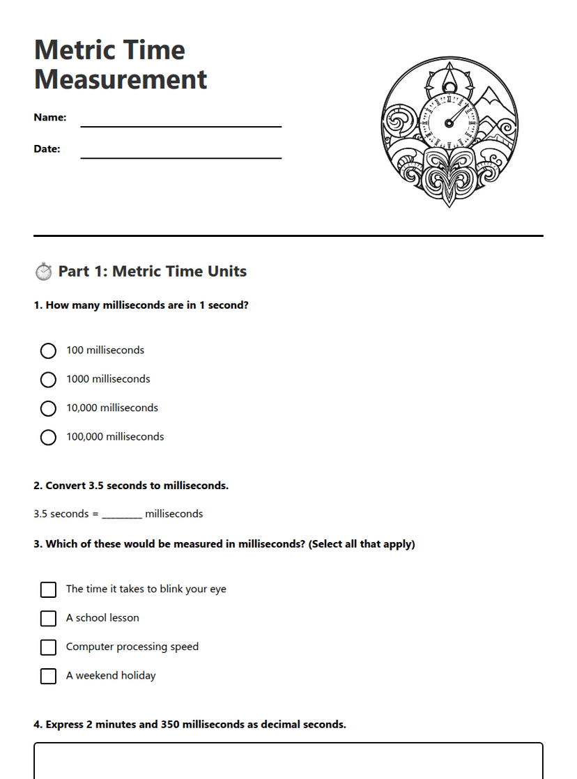 Metric Time Measurement
