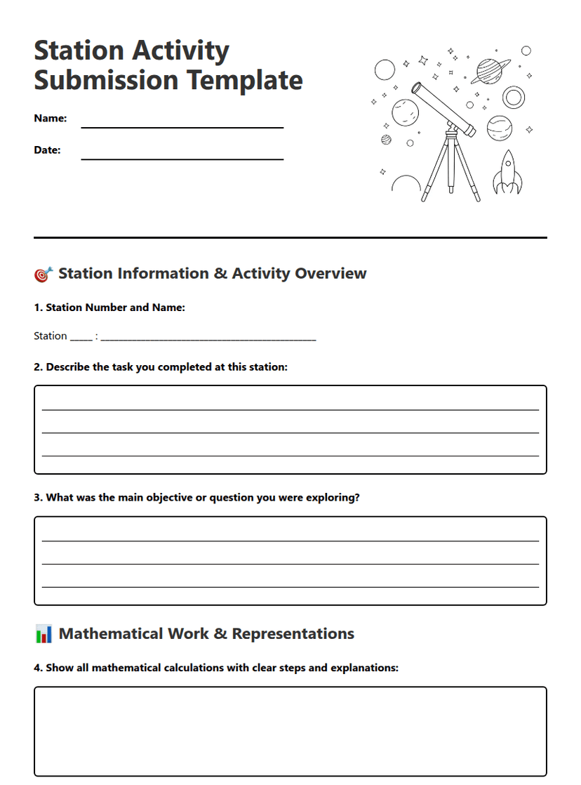 Station Activity Submission Template