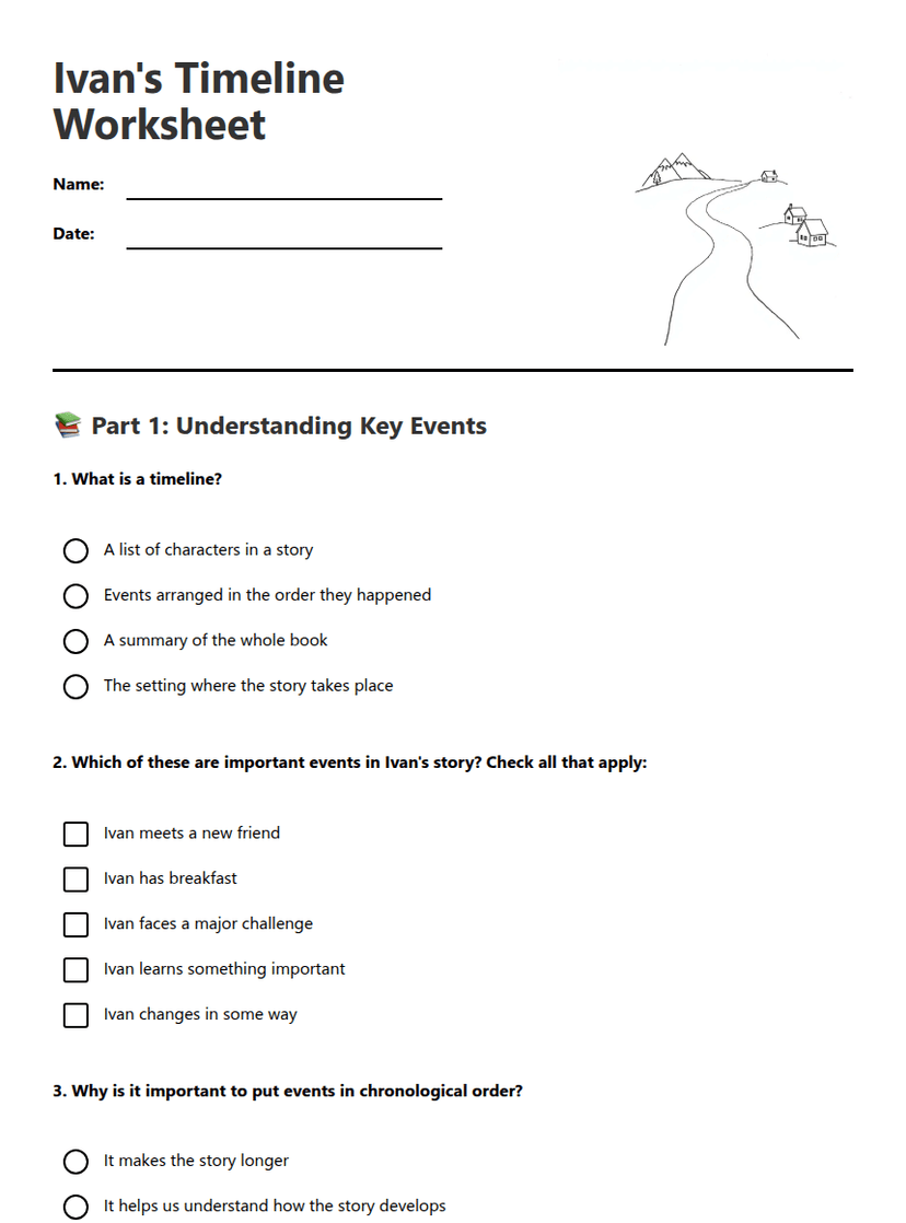Ivan's Timeline Worksheet