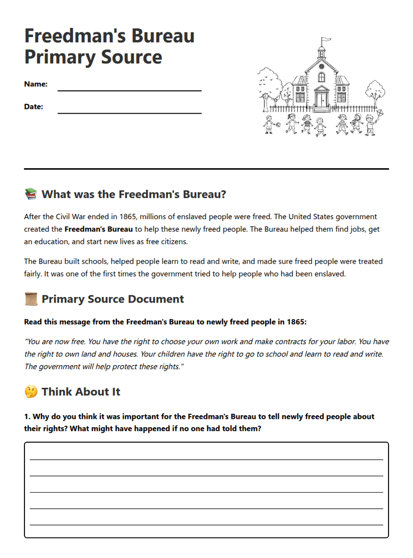 Freedman's Bureau Primary Source