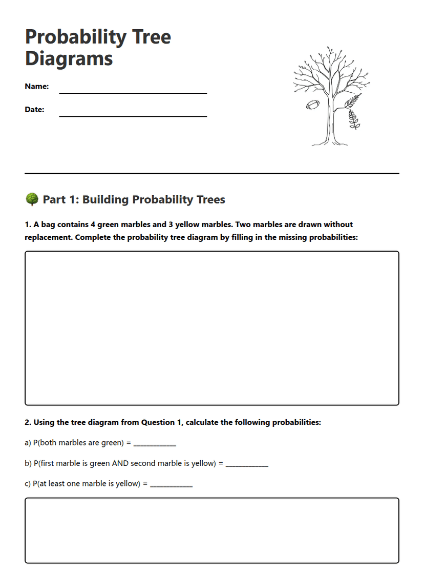 Probability Tree Diagrams