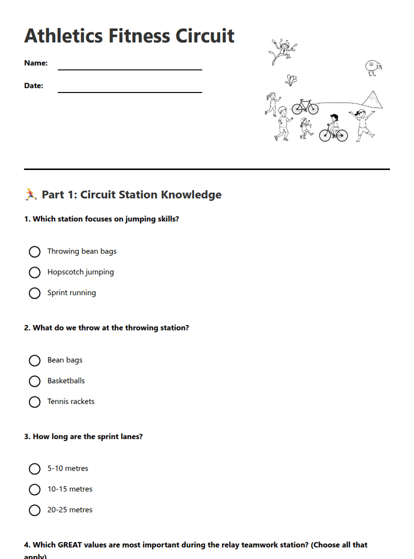 Athletics Fitness Circuit