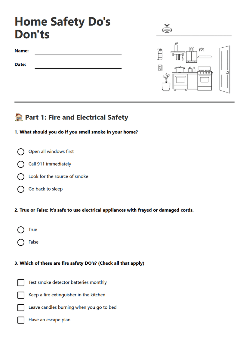 Home Safety Do's Don'ts
