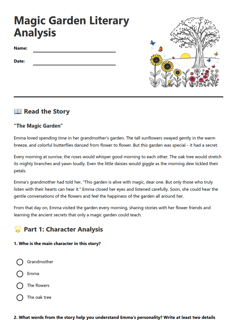 Magic Garden Literary Analysis