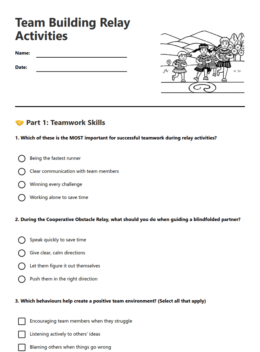 Team Building Relay Activities