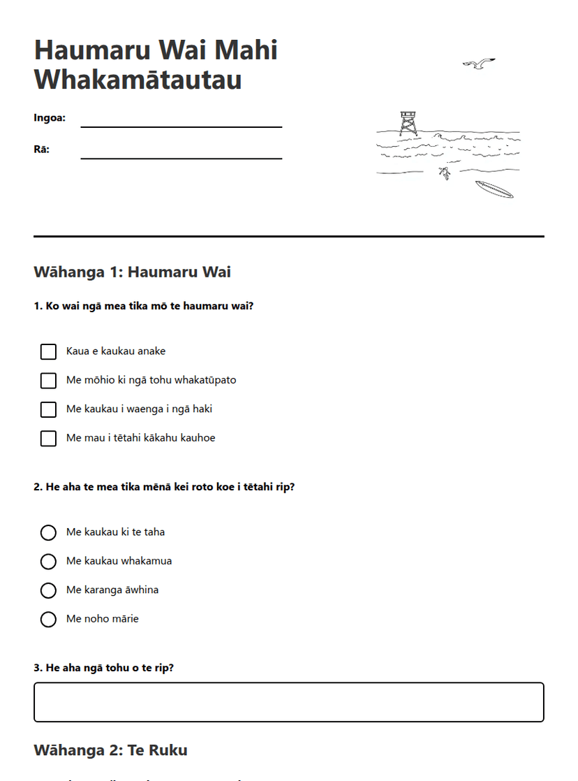 Haumaru Wai Mahi Whakamātautau