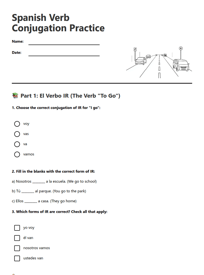 Spanish Verb Conjugation Practice