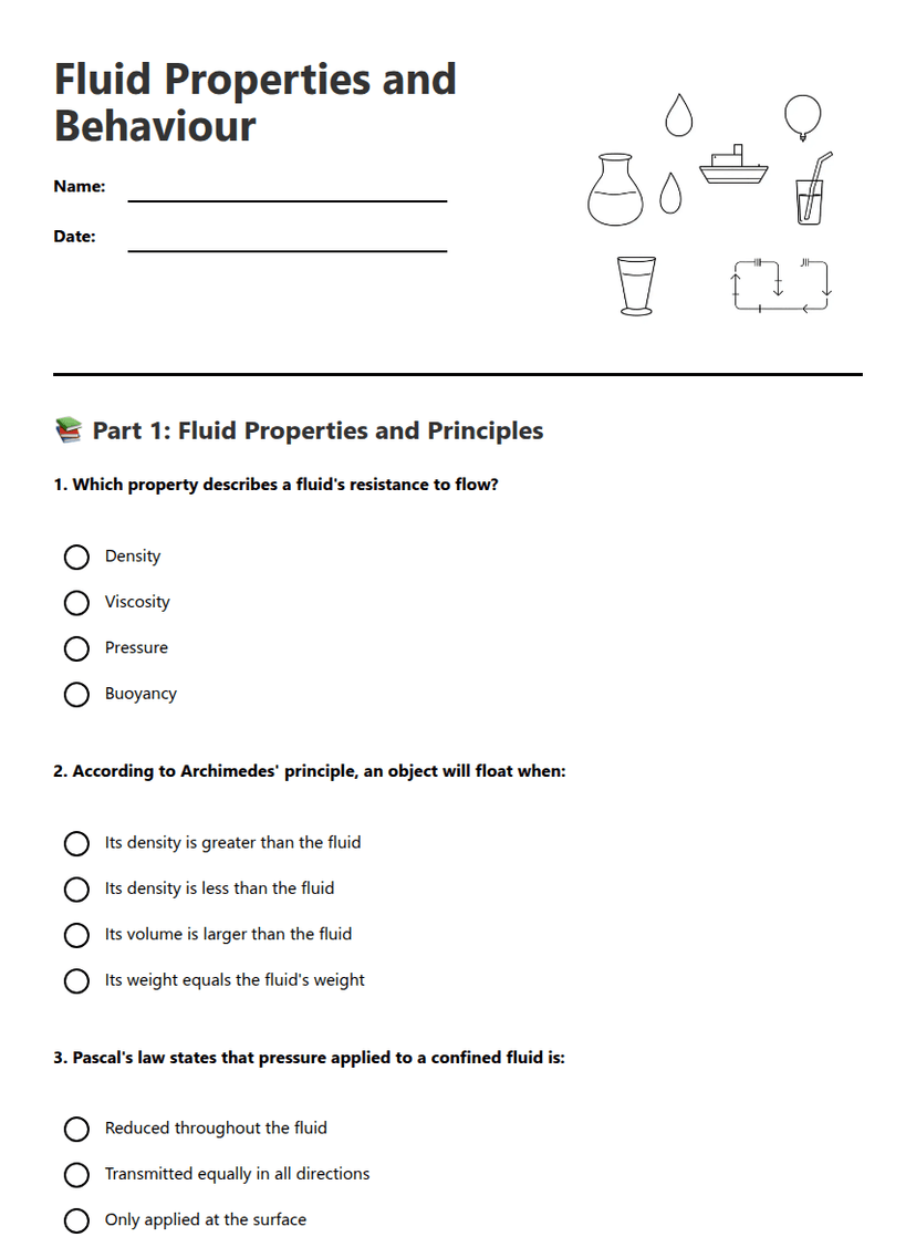 Fluid Properties and Behaviour
