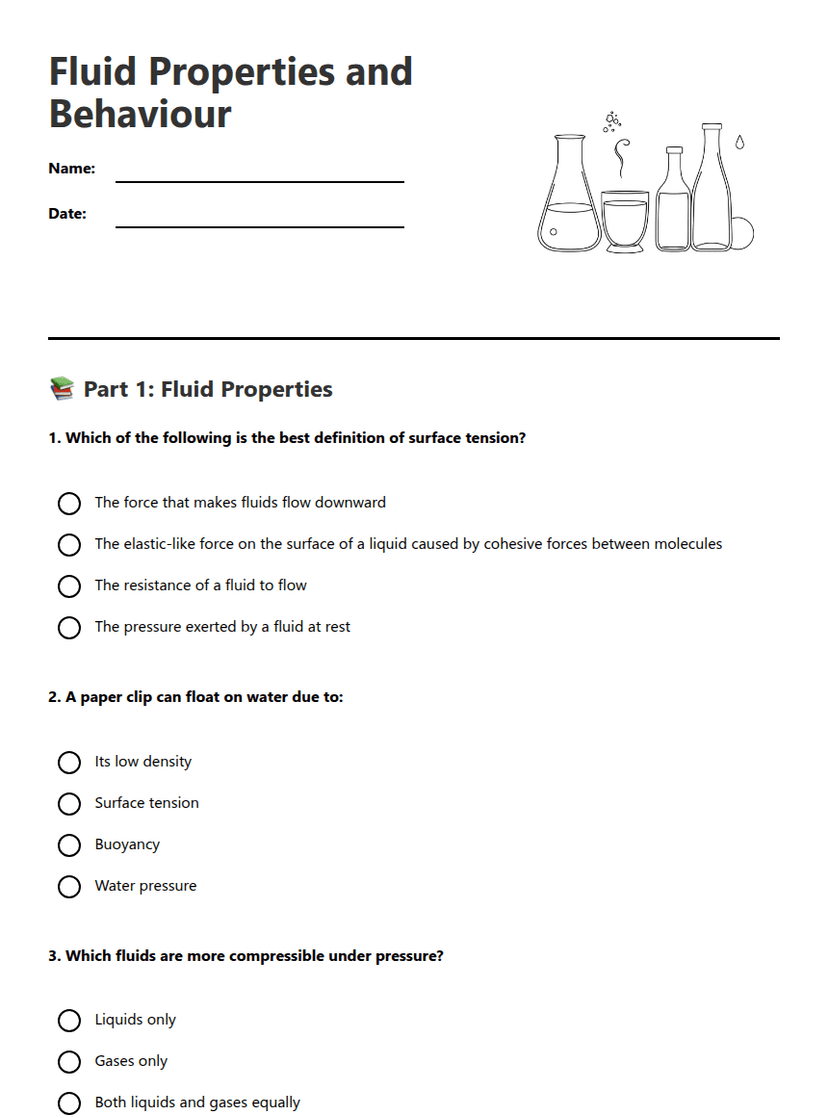 Fluid Properties and Behaviour