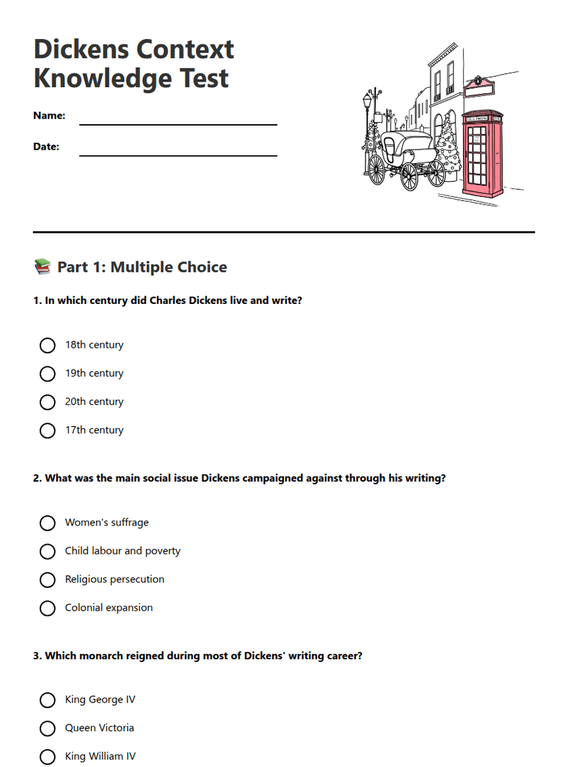 Dickens Context Knowledge Test