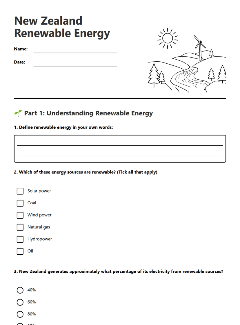 New Zealand Renewable Energy