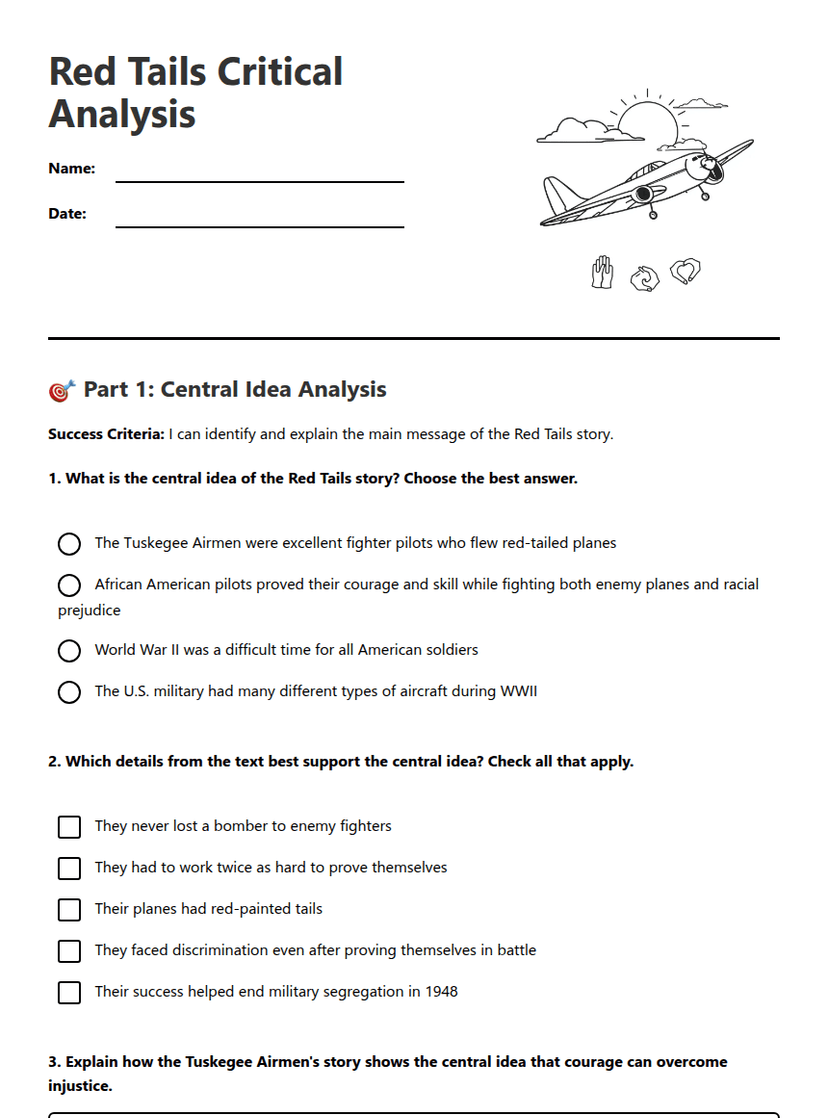 Red Tails Critical Analysis