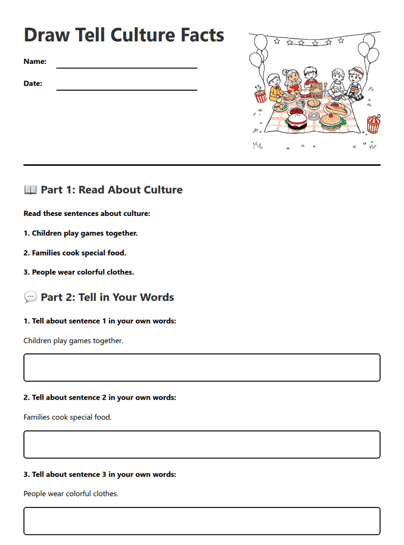 Draw Tell Culture Facts