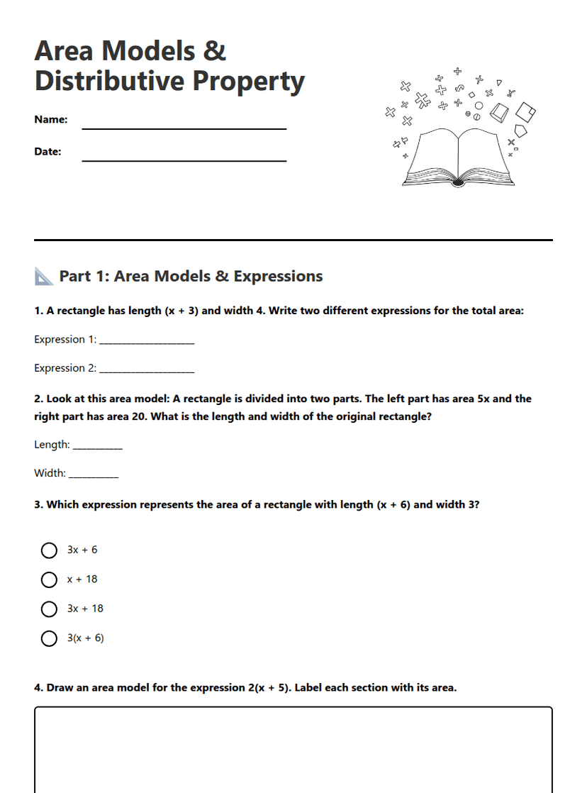 Area Models & Distributive Property