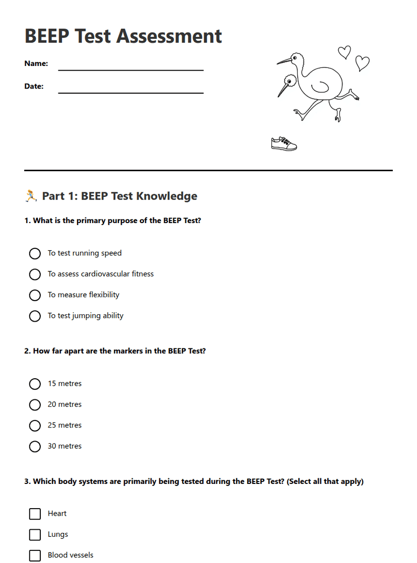 BEEP Test Assessment