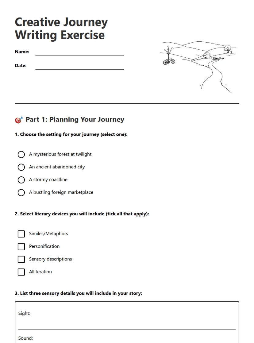 Creative Journey Writing Exercise