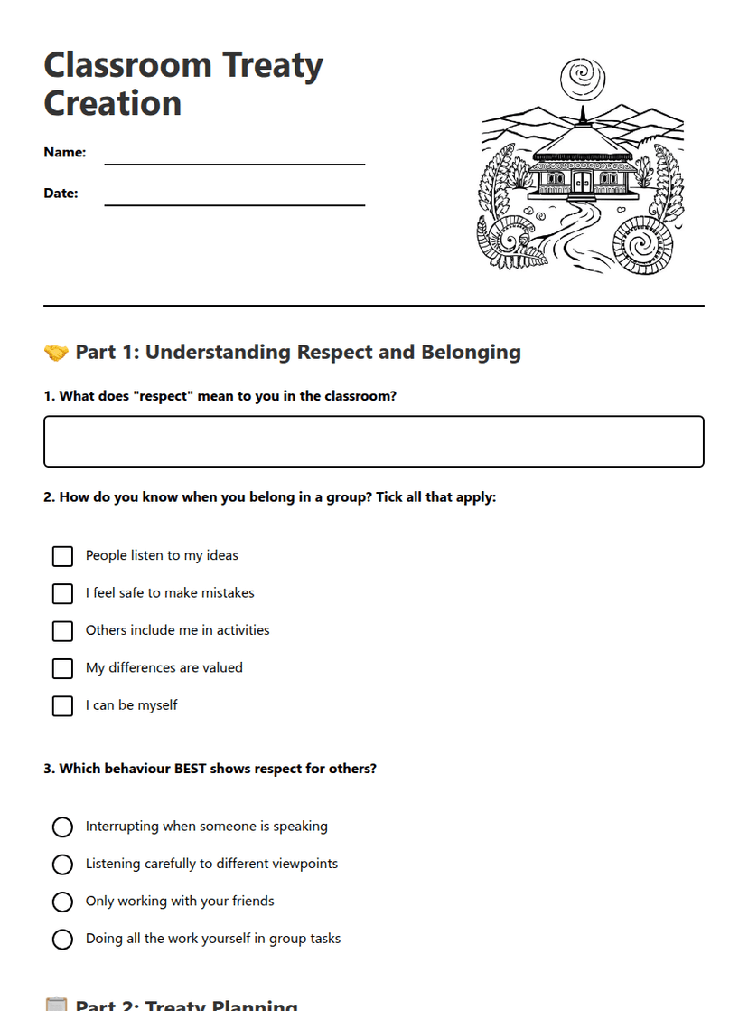 Classroom Treaty Creation