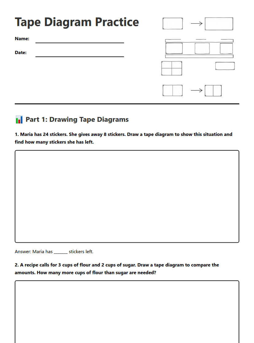 Tape Diagram Practice