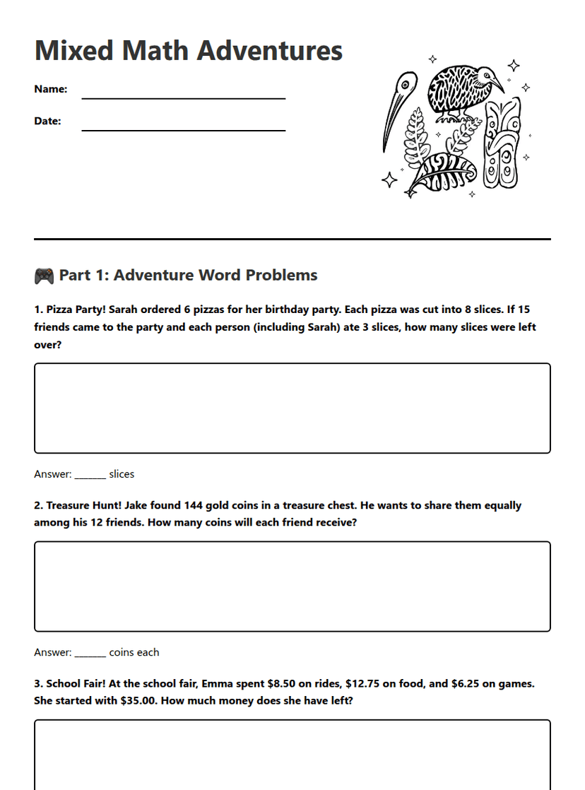 Mixed Math Adventures