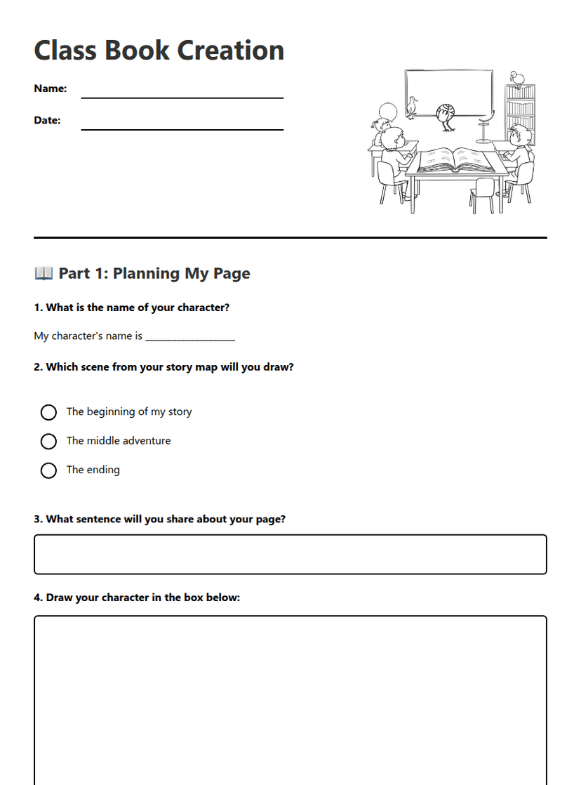 Class Book Creation