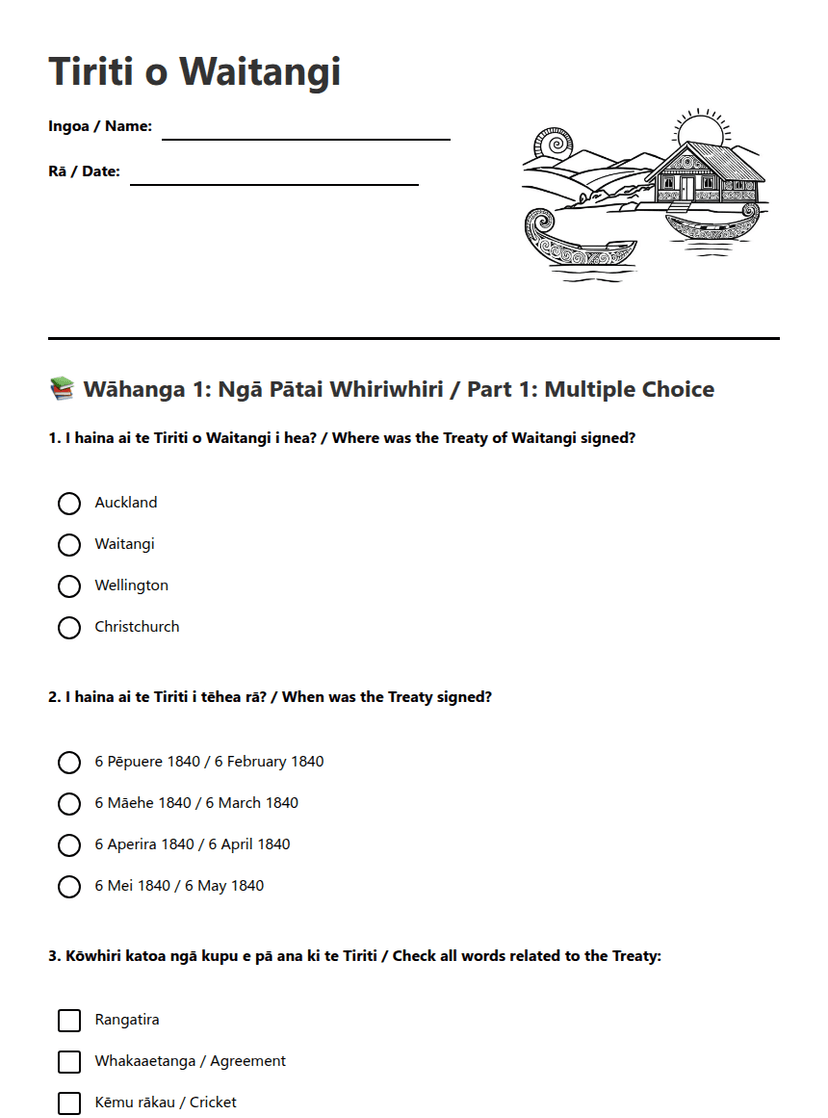Tiriti o Waitangi