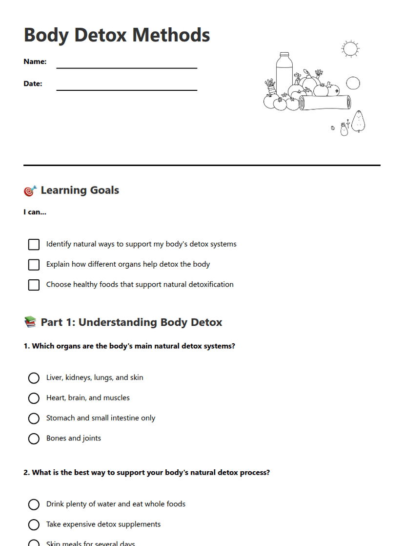 Body Detox Methods