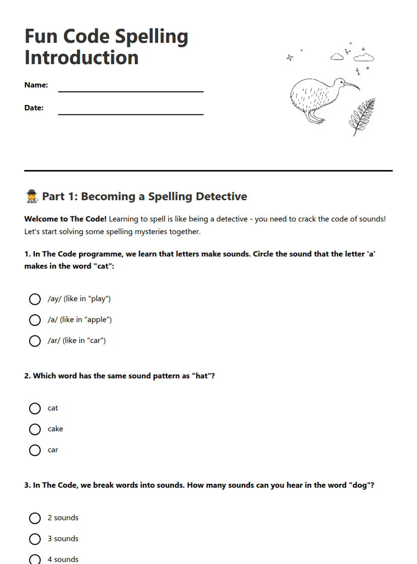 Fun Code Spelling Introduction