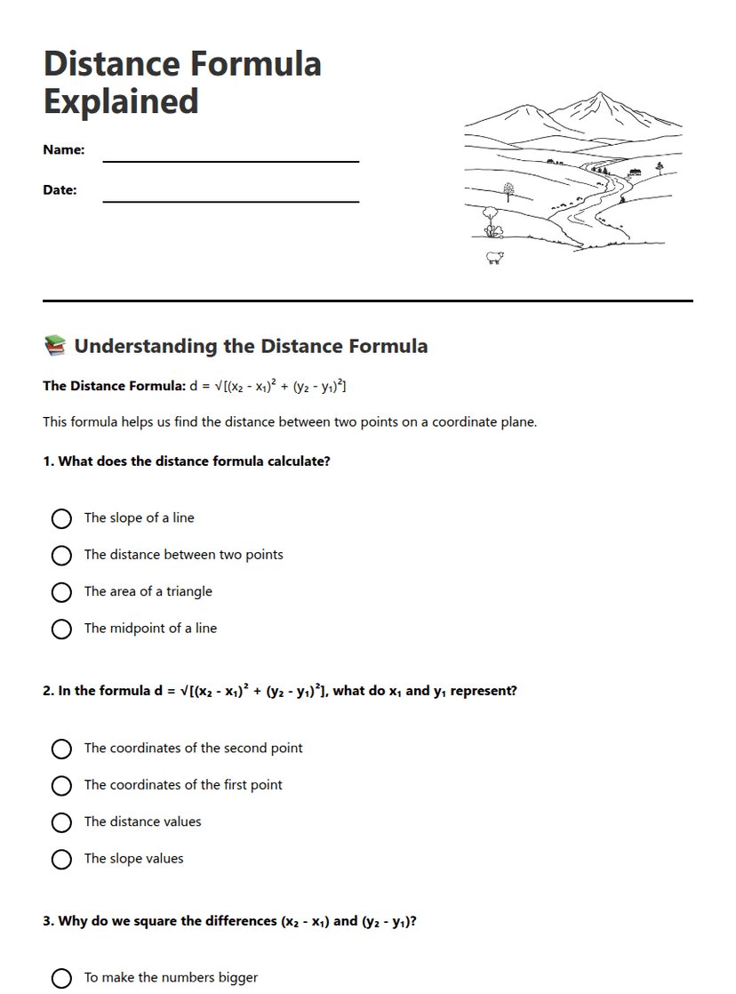 Distance Formula Explained