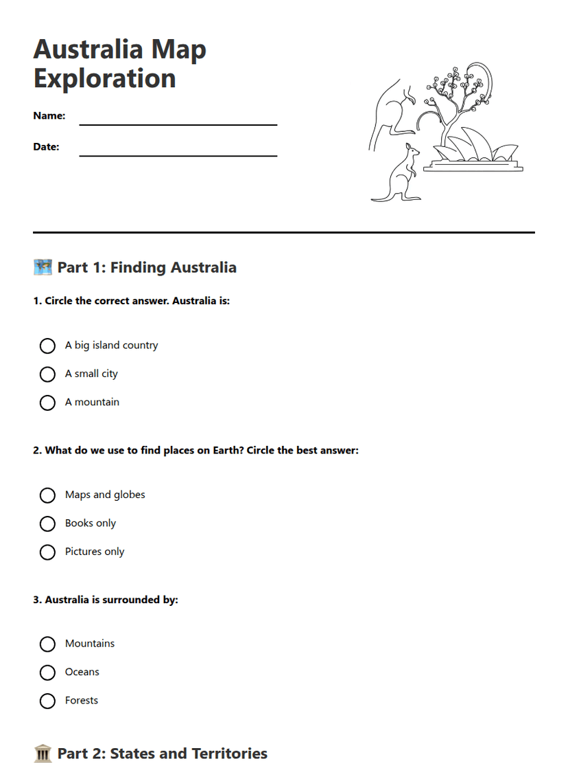 Australia Map Exploration