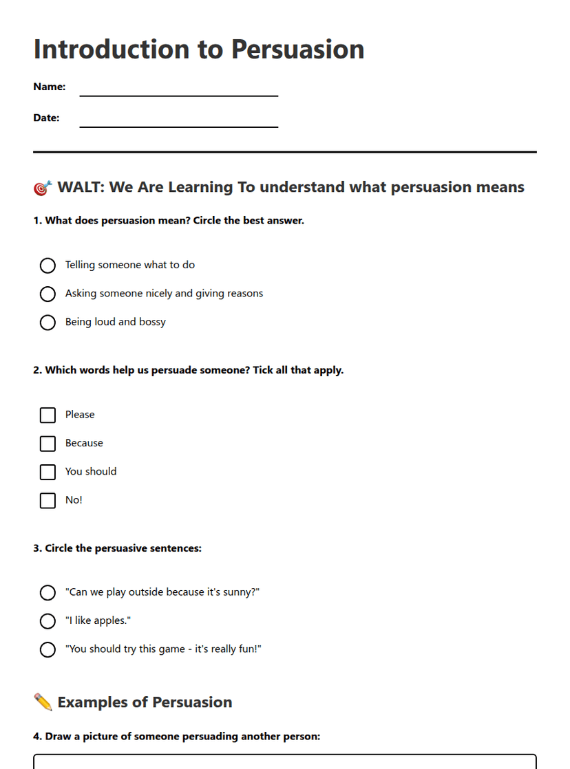 Introduction to Persuasion