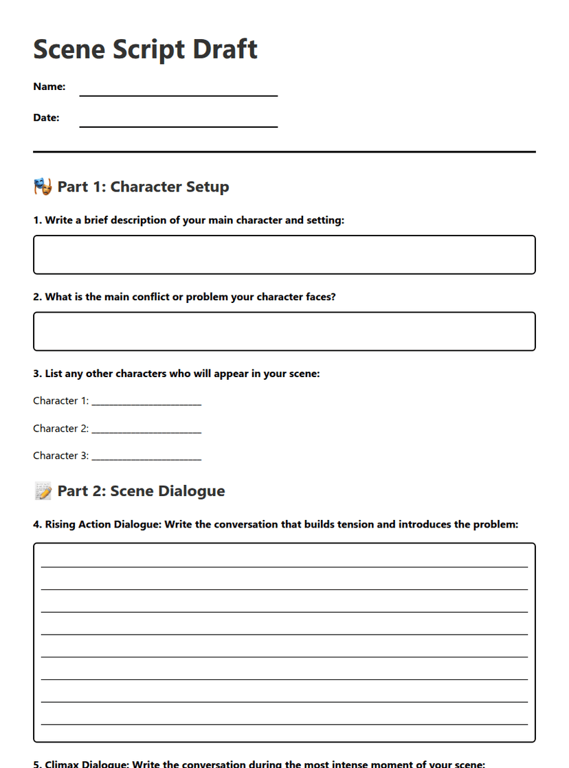 Scene Script Draft