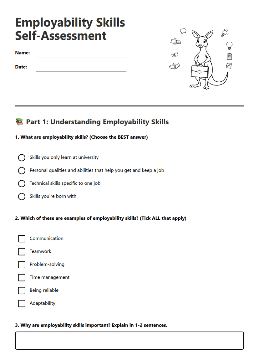 Employability Skills Self-Assessment