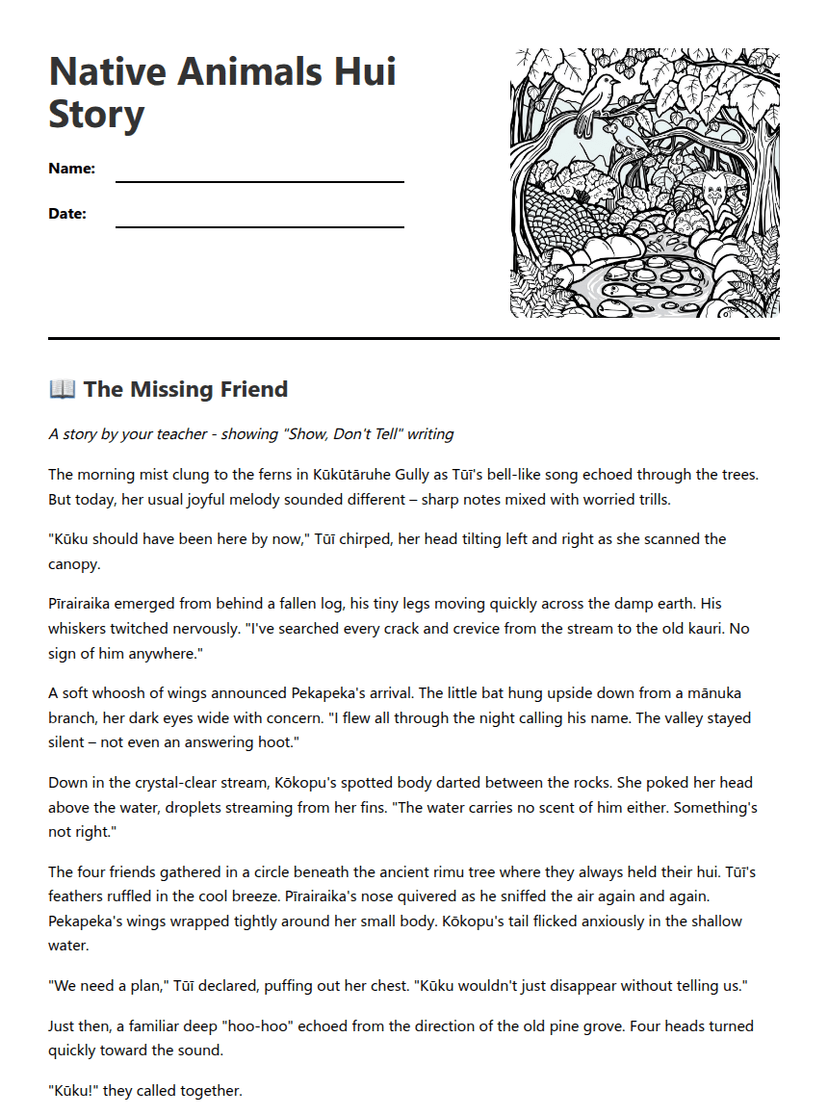 Native Animals Hui Story
